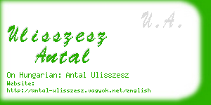 ulisszesz antal business card